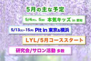 5月の主な予定